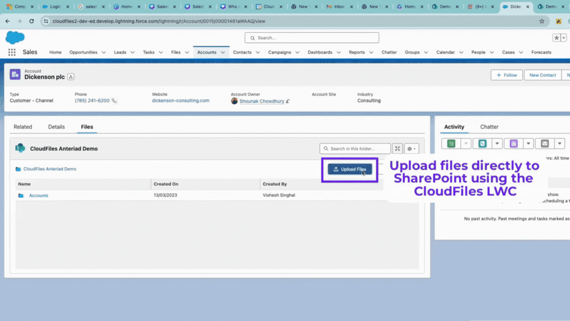 Salesforce SharePoint Integration with CloudFiles